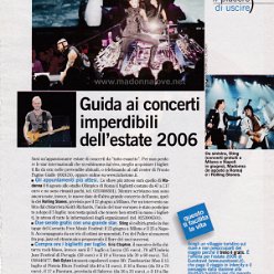 2006 - Unknown month - Donna moderna - Italy - Guida ai concerti
