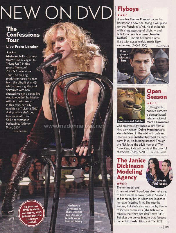 2007 - February - Us - USA - New on dvd The confessions tour