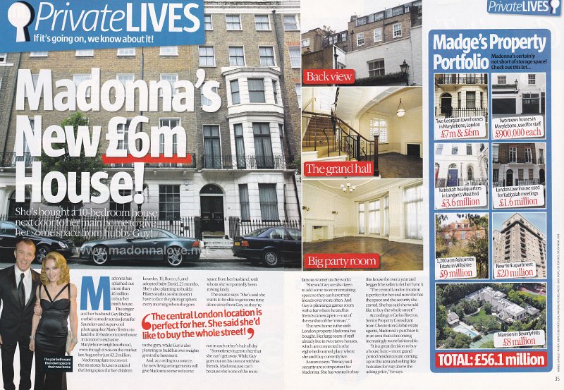 2007 - Unknown month - Unknown magazine - UK - Madonna's new 6m house!