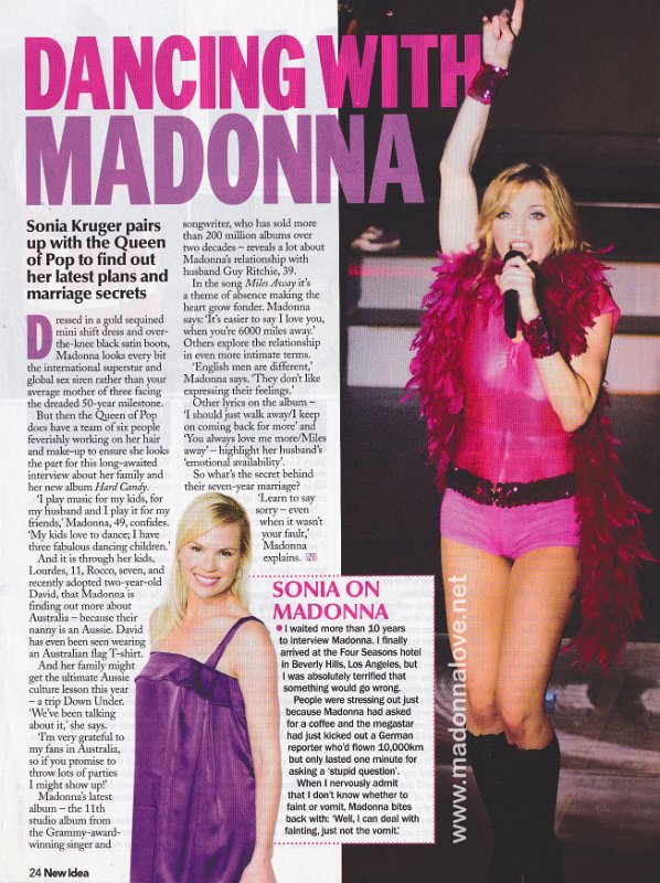 2008 - New Idea - Unknown month - Australia - Dancing with Madonna