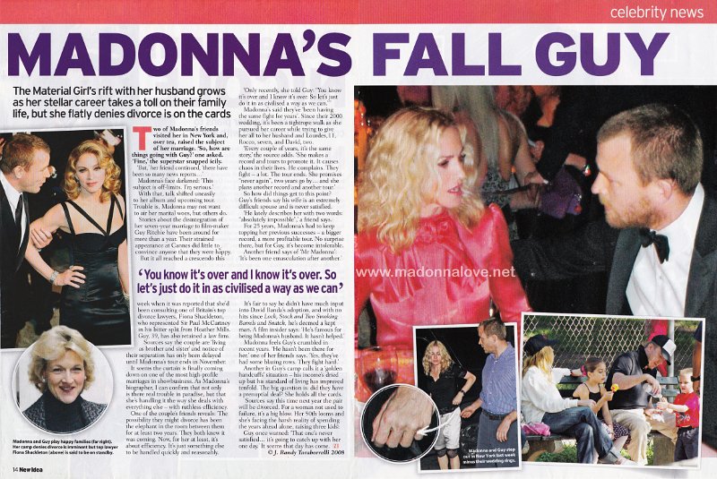 2008 - New Idea - Unknown month - Australia - Madonna's fall guy
