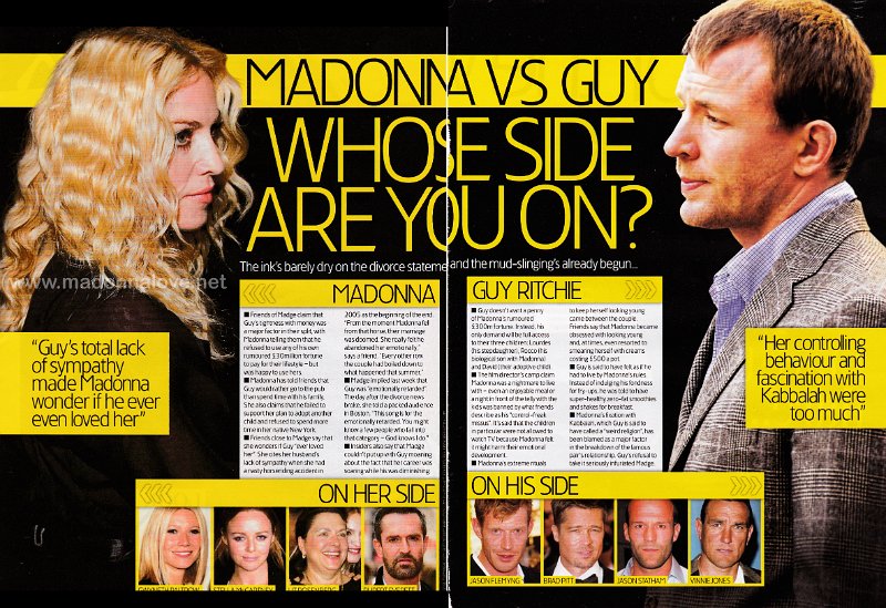 2008 - Unknown month - Unknown magazine - USA - Madonna vs Guy whose side are you on