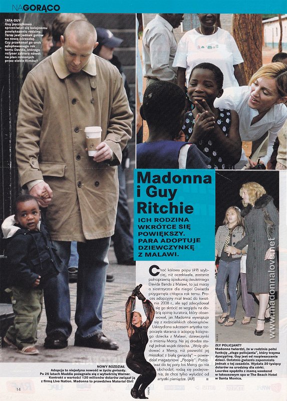 2008 - Unknown month - Zycie na goraco - Poland - Madonna i Guy Ritchie - ich rodzina wkrotce