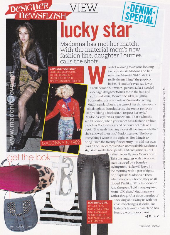 2010 - August - Teen Vogue - USA - Lucky star