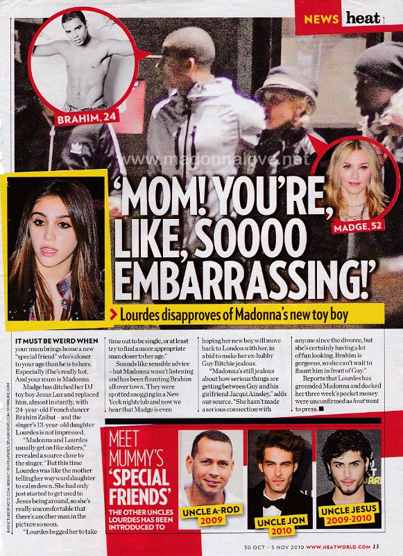 2010 - October - Heatworld - UK - Mom! You're like soooo embarrassing!