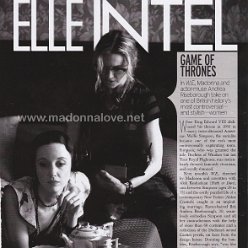 2011 - Unknown month - ELLE - USA - Game of thrones