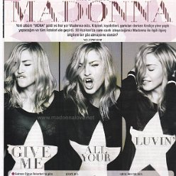 2012 - Unknown month - Unknown magazine - Turkey - Madde madde Madonna