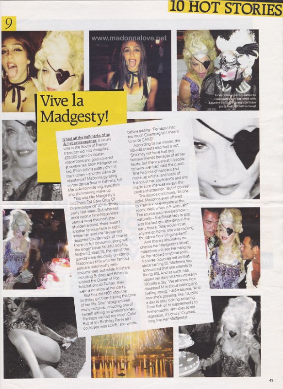 2013 - August - Grazia - UK - Vive la Madgesty!