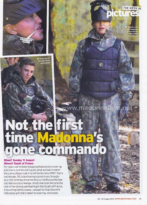 2013 - August - Heatworld - USA - Not the first time Madonna's gone commando
