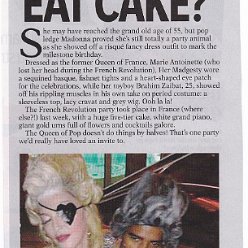 2013 - August - Unknown magazine - USA - Let them eat cake