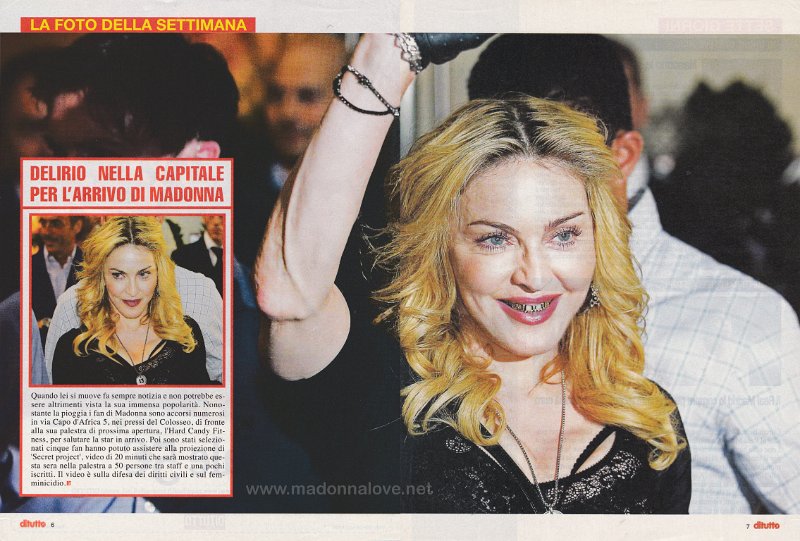 2013 - March - Ditutto - Italy - Delirio nella capitale per larrivo di Madonna