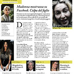 2013 - Unknown month - Unknown magazine - Italy - Madonna mostruosa su Facebook