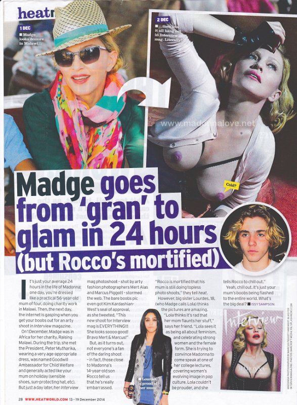 2014 - December - Heatworld - UK - Madge goes from gran to glam in 24 hours