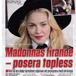 2014 - December - Expressen - Sweden - Madonnas firande - posera topless