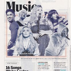 2015 - Summer- Entertainment weekly - USA - 16 songs we're loving this spring