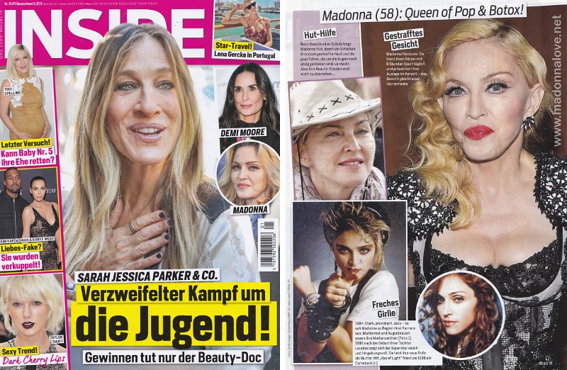 2016 - December - Inside - Germany - Madonna (58) Queen of Pop & Botox!