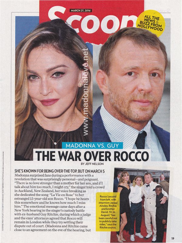 2016 - March - Unknown magazine - USA - Madonna vs. Guy The war over Rocco