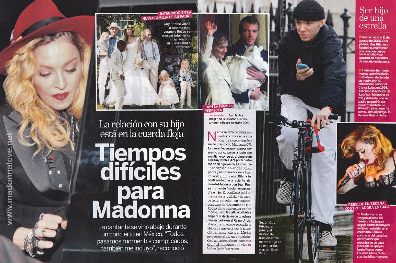 2016 - May - Lecturas - Spain - Tiempos dificiles para Madonna