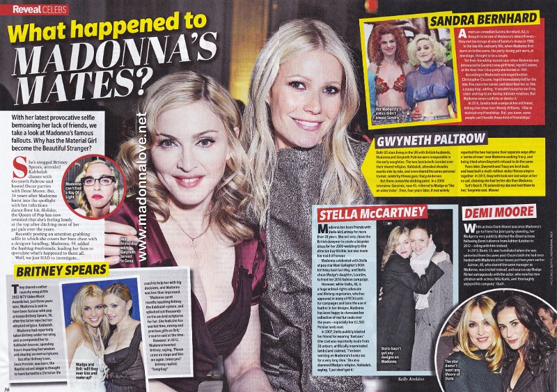 2018 - Unknown month - Reveal - UK - What happened to Madonnas mates