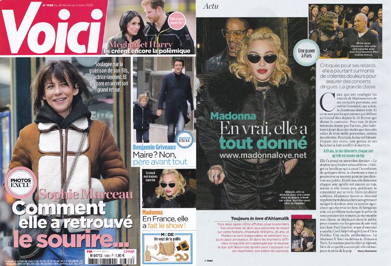 2020 - February_March - Voici - France - Madonna en vrai elle a tout donne