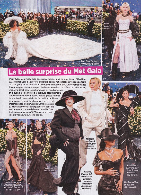 2025 - May - Cine tele revue - France - La belle surprise du Met Gala