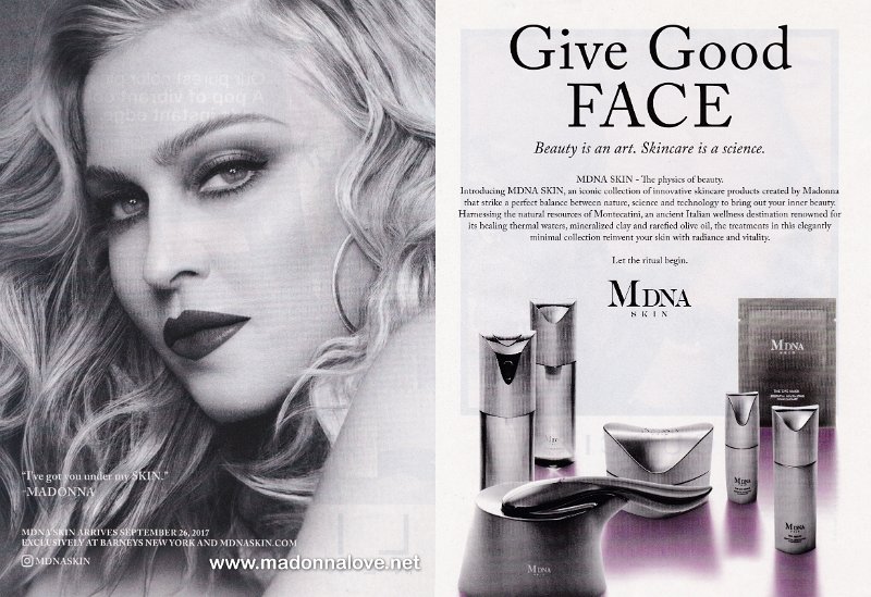 2017 - October - InStyle - USA - MDNA Skin (Gave Good Face)