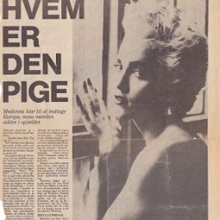 1987 - August - Ekstra bladet - Denmark - Hvem er den pige