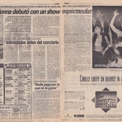 1993 - October - Clarin (Espectaculos) - Argentina - Madonna debuto con un show espectacular
