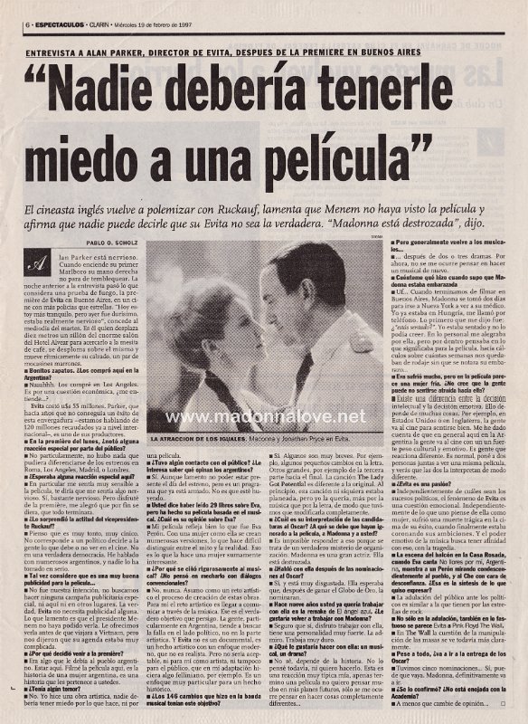 1997 - February - Espectaculos - Argentina - Nadie deberia tenerle miedo a una pelicula
