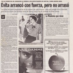 1997 - February - Espectaculos - Argentina - Evita arranco con fuerza pero no arraso