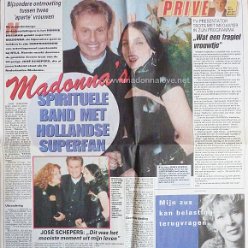 1998 - November - Telegraaf - Holland - Madonna's spirituele band met Nederlandse superfan