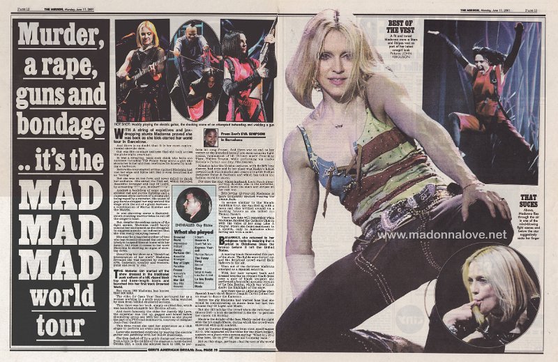 2001 - June - The Mirror - UK - Murder a rape guns and bondage