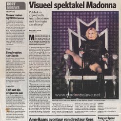 2008 - September - Algemeen Dagblad - Holland - Visueel spektakel Madonna