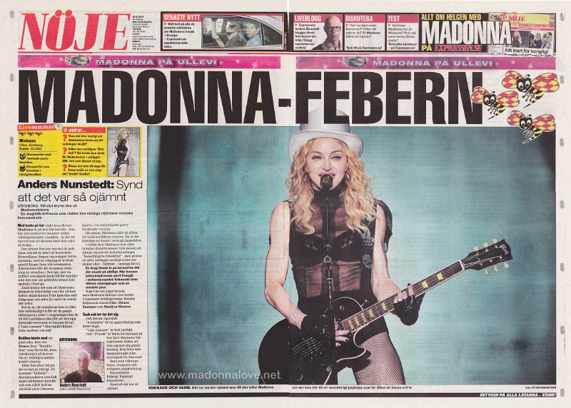 2009 - August - Expressen - Sweden - Madonna-febern