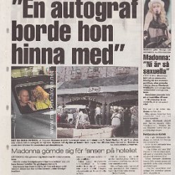 2009 - August - Expressen - Sweden - En autograf birde hon hinna med