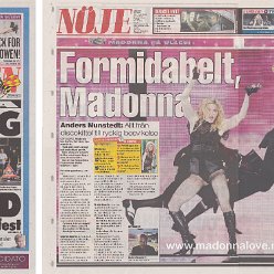 2009 - August - Expressen - Sweden - Tack for showen (part 1) - Formidabelt Madonna