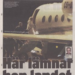 2009 - August - Nojes Bladet - Sweden - Har lamnar hon landet