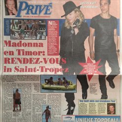 2014 - August - Telegraaf - Holland - Madonna en Timor rendez-vous in Saint Tropez
