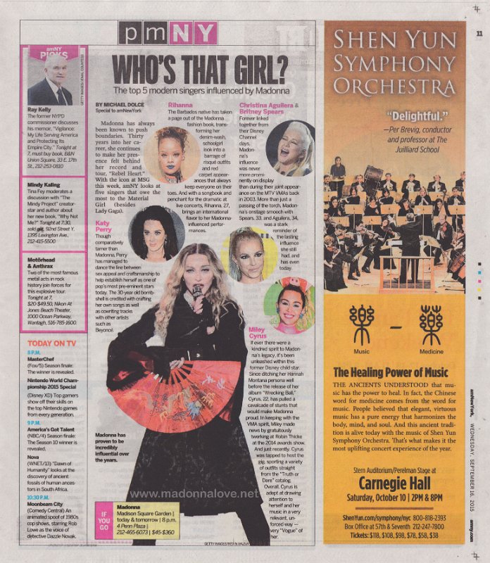2015 - September - AMNewYork - USA - Who's that girl