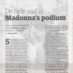 2015 - December - NRC Next - Holland - De hele zaal is Madonna's podium
