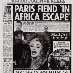 2015 - December - The Sun - UK - Madge of honour (black & white print)