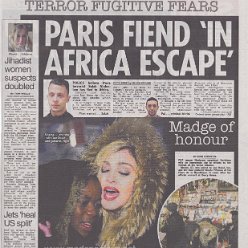 2015 - December - The Sun - UK - Madge of honour (full colour print)