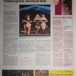 2015 - November - De Morgen - Belgium - Visueel genot muzikale flop