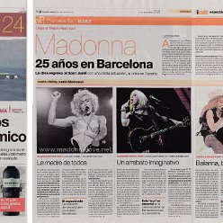 2015 - November - El Periodico - Spain - Madonna 25 anos en Barcelona
