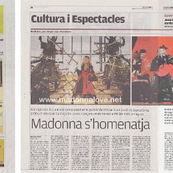 2015 - November - El Punt avui - Spain - Madonna's homenatja