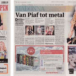 2015 - November - Gazet van Antwerpen - Belgium - Madonna van Piaf tot metal