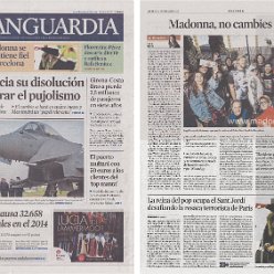 2015 - November - La Vanguardia - Spain - Madonna no cambies nunca