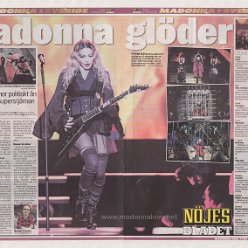 2015 - November - Nojes bladet - Sweden - Madonna gloder