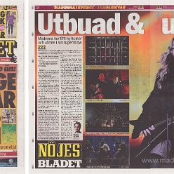 2015 - November - Nojes bladet - Sweden - Utbuad & utjublad