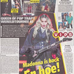 2015 - September - Het laatste nieuws - Belgium - Madonna is back en hoe!